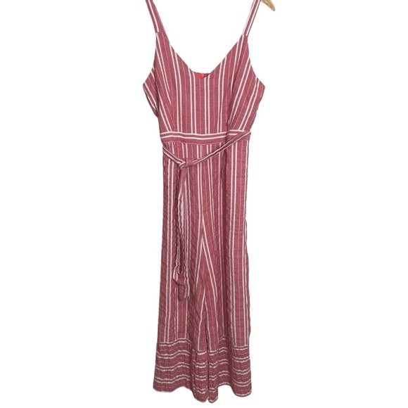 Anthropologie Red Striped Jumpsuit - Picture 5 of 15